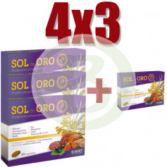 Pacote 4x3 Sol de Oro Forte 30 comprimidos Eladiet