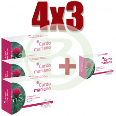 Pacote 4x3 Milk Thistle 60 Tablets Eladiet