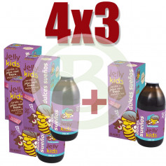 Pacote 4x3 Jelly Kids Sweet Dreams 250ml. Eladiet