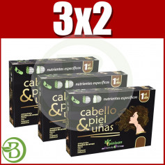 Pacote 3x2 para cabelo, pele e unhas com 40 cápsulas de Pinisan