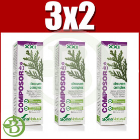 Pack 3x2 Composor 40 Circuven Complex 50Ml. Soria Natural