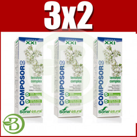 Pack 3x2 Composor 9 Tensivel Complex 50Ml. Soria Natural