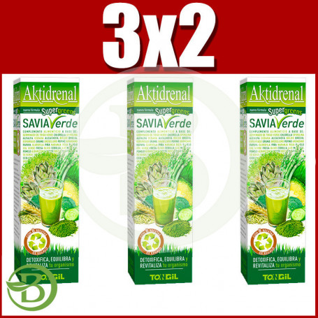 Pack 3x2 Aktidrenal Savia Verde 250Ml. Tongil