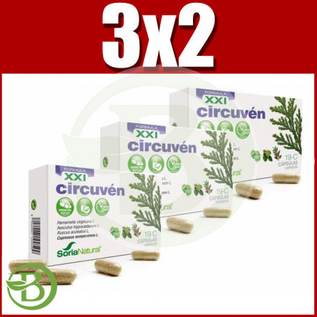 Pack 3x2 Circuven 30 Cápsulas Soria Natural