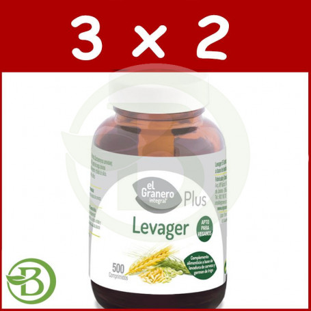 Pack 3x2 Levager 500 Comprimidos El Granero