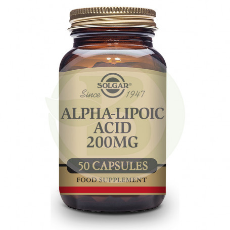 Ácido Alfa Lipóico 200Mg 50 Vegetais Cap Solgar