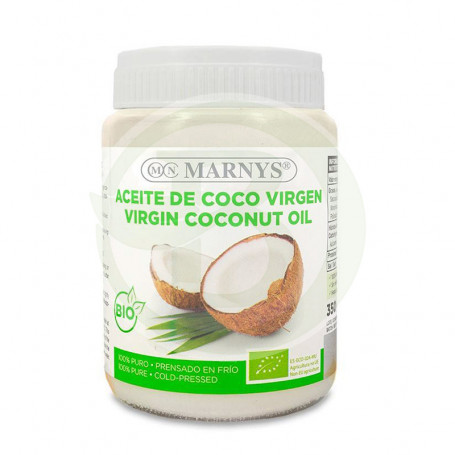 Óleo de coco orgânico 350gr. Marnys