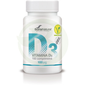 Vitamina D3 250mg. X 150 Liberação Sustentada Soria Natural