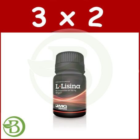 Pack 3x2 L-Lisina 60 Comprimidos MGDose