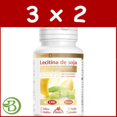 Pack 3x2 Lecitina de Soja com Bioflavonóides 90 Cápsulas Intersa