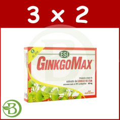 Pacote 3x2 Ginkgomax 30 comprimidos ESI