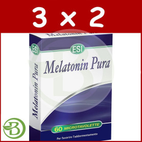 Pack 3x2 Melatonina Pura 1.9Mg. 60 Tabletas Laboratorios ESI