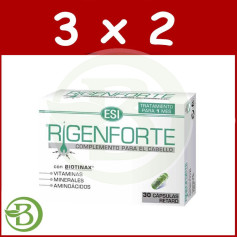 Embalagem 3x2 Rigenforte Queda de Cabelo 30 Cápsulas ESI