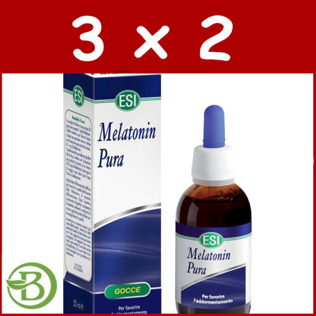 Pack 3x2 Melatonina Gotas 50Ml. Sin Erbe Notte 1,9Mg. ESI - Trepat Diet