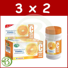 Pacote 3x2 Vitamina C Pura Retardada 1000Mg. esi