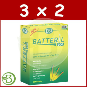 Pack 3x2 Batteril 900 10 Tabletas Esi