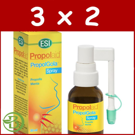 Pack 3x2 Propolaid Propolgola Spray Oral Sin Alcohol 20Ml. ESI - Trepat Diet