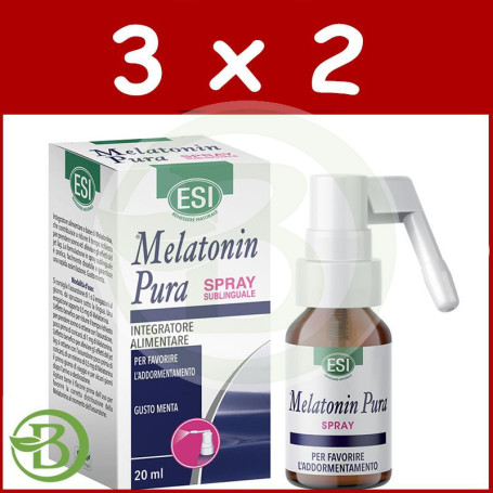 Pack 3x2 Melatonin Pura Spray 20Ml. Esi