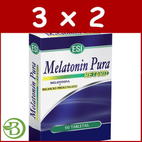 Pack 3x2 Melatonin Retard Pura 1,9Mg. 60 Tabletas Esi