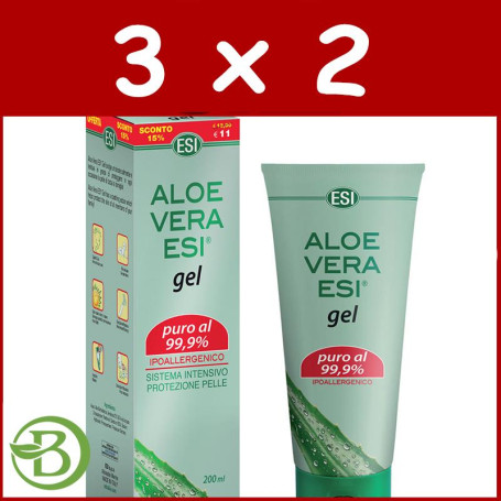 Pack 3x2 Gel De Aloe Vera 200Ml. Esi