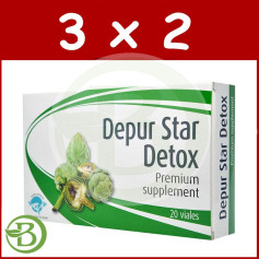 Pacote 3x2 Depur Star Detox 20 Frascos Espadiet