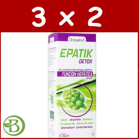 Pack 3x2 Epatik Detox 250Ml. Drasanvi