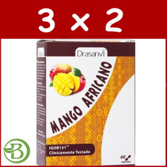 Pacote 3x2 African Mango 60 Cápsulas Drasanvi