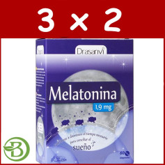 Embalagem 3x2 Melatonina 60 Comprimidos 1,9Mg. Drasanvi