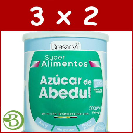 Pack 3x2 Azúcar de Abedul 300Gr. Drasanvi