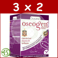 Pacote 3x2 Oseogen Bone Food 72 Cápsulas Drasanvi