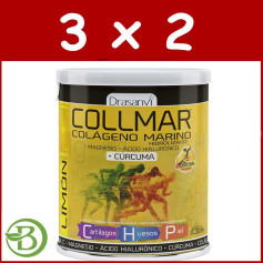 Pack 3x2 Collmar com Cúrcuma Sabor Limão 300Gr. Drasanvi