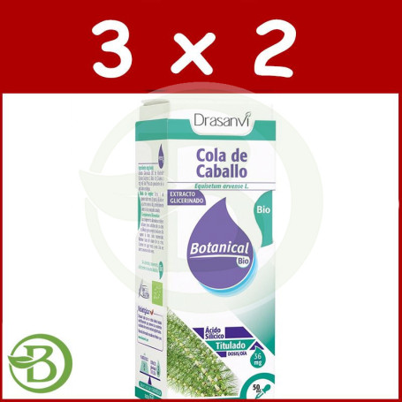 Pack 3x2 Glicerinado Cola De Caballo Bio 50Ml. Drasanvi