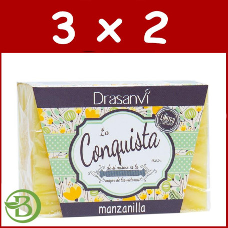 Pack 3x2 Jabón Manzanilla 100Gr. Drasanvi