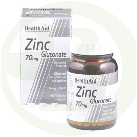 Gluconato de Zinc 70Mg. Health Aid