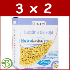 Embalagem 3x2 Lecitina de Soja 540Mg. 90 Pérolas Drasanvi