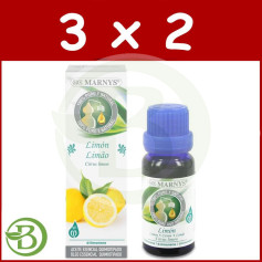 Pack 3x2 Óleo Essencial Alimentar de Limão 15Ml. marnys