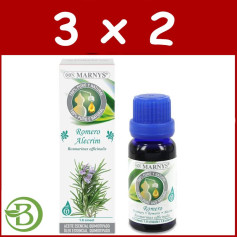 Pack 3x2 Óleo Essencial Alimentar de Alecrim 15Ml. marnys