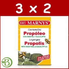 Pack 3x2 Bombons Própolis, Mentol e Eucalipto 36,5Gr. marnys