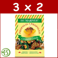 Pack 3x2 Rebuçados Própolis com Mel 60Gr. marnys