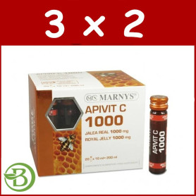 Pack 3x2 Apivit C 1000 20 Viales Marnys