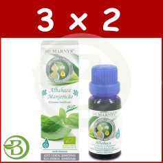 Embalagem 3x2 Óleo Essencial Alimentar de Manjericão 15Ml. marnys