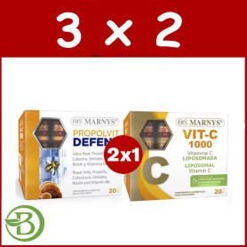 Pack 3x2 2X1 Propolvit Defens y Vitamina C Marnys