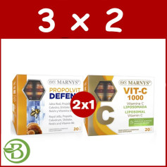 Pack 3x2 2X1 Propolvit Defens e Vitamina C Marnys