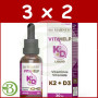 Pack 3x2 Vitahelp K2 con D3 30Ml Marnys