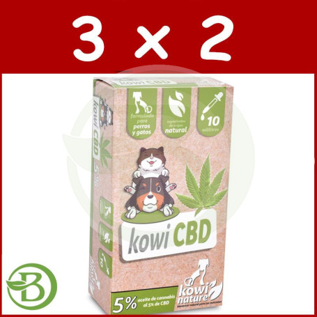 Pack 3x2 Kowi Cbd, 10 Ml Kowi Nature