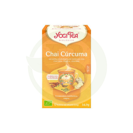 Chá Yogi Curcuma Chai Chá Orgânico Yogi