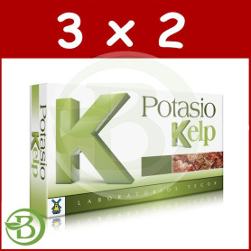 Pack 3x2 Potasio Kelp 40 Cápsulas Tegor