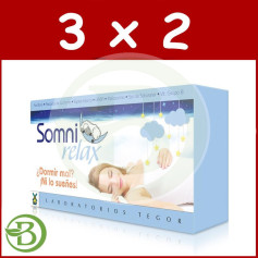 Pacote 3x2 Somnirelax 40 Cápsulas Tegor