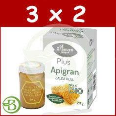 Pack 3x2 Geleia Real Orgânica Apigran 20Gr. O celeiro