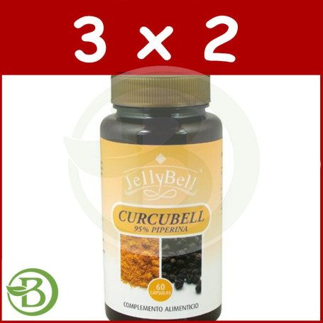 Pack 3x2 Curcubell 60 Cápsulas Jellybell